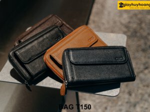 Túi ví cầm tay da bò đựng điện thoại tiền thẻ atm T150 001