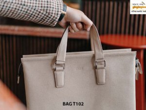 Túi xách da bò vân hạt thời trang nam T102 004