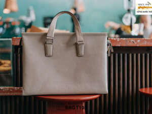 Túi xách da bò vân hạt thời trang nam T102 001