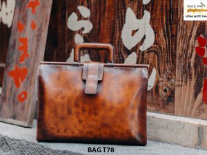 Túi xách da bò thảo mộc cho doanh nhân công sở T78 001
