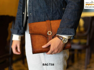 Túi ví cầm tay nam công sở da bò cao cấp T58 001