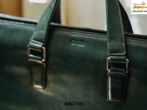 Túi xách da bò nam nhuộm màu xanh T60 004