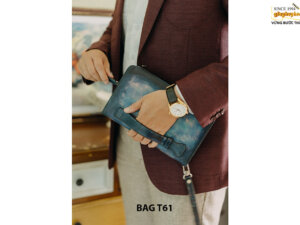 Túi ví cầm tay nam Clutch da bê con cao cấp T61 006