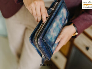 Túi ví cầm tay nam Clutch da bê con cao cấp T61 004