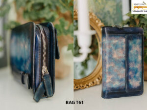 Túi ví cầm tay nam Clutch da bê con cao cấp T61 001
