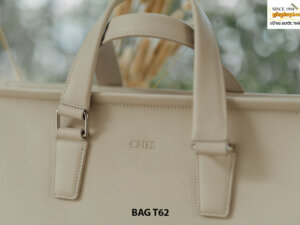 Túi xách cầm tay nam công sở màu trắng T62 003