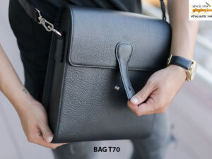 Túi da bò đeo chéo da hạt nam thời trang T70 001