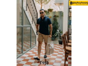 Túi xách da bò nam thời trang màu trắng T158 004