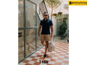 Túi xách da bò nam thời trang màu trắng T158 003