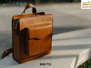 Balo đeo vai da bò phong cách T55 004