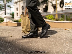 Giày da nam đế được khâu chỉ bền bỉ Oxford O2461 004