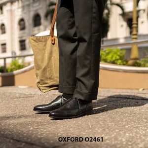Giày da nam đế được khâu chỉ bền bỉ Oxford O2461 003