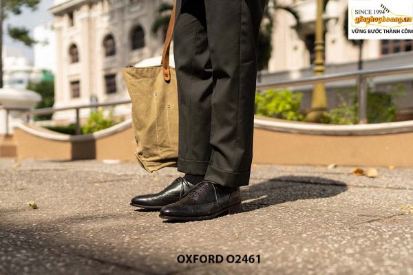 Giày da nam đế được khâu chỉ bền bỉ Oxford O2461 003
