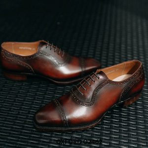 Giày da nam da bê nhập khẩu cao cấp Oxford O2462 003