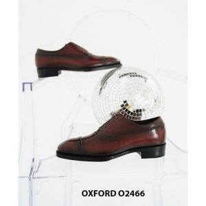 Giày da nam da bê con tự nhiên nhập khẩu Oxford O2466 004