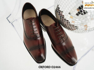 Giày da nam da bê con tự nhiên nhập khẩu Oxford O2466 001