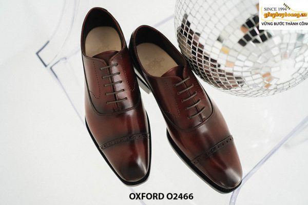 Giày da nam da bê con tự nhiên nhập khẩu Oxford O2466 001