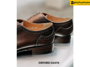 Giày da nam đế bằng da bò cao cấp Oxford O2470 004