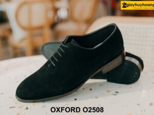 Giày tây nam buộc dây da lộn Wholecut Oxford O2508 004