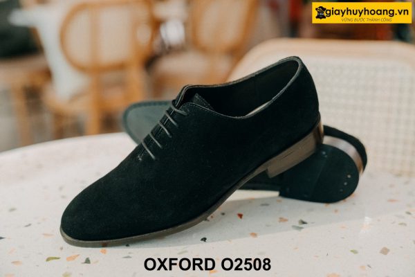 Giày tây nam buộc dây da lộn Wholecut Oxford O2508 004