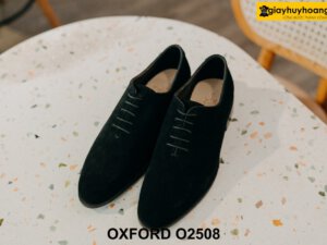 Giày tây nam buộc dây da lộn Wholecut Oxford O2508 001