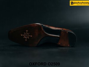 Giày da nam sản xuất từ da bê con italy Oxford O2509 004