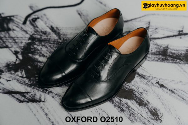 Giày da nam thiết kế cổ điển đế da bò Oxford O2510 003