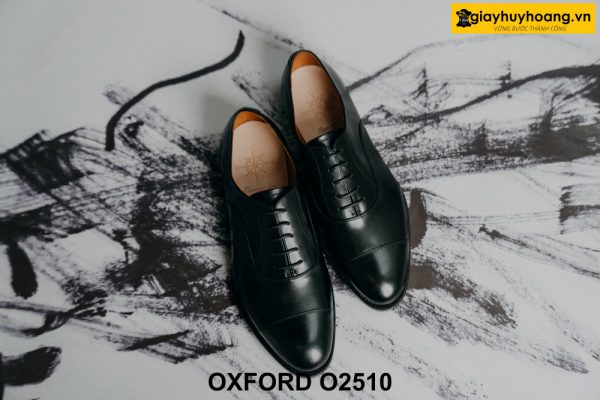 Giày da nam thiết kế cổ điển đế da bò Oxford O2510 001