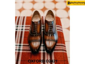 Giày tây nam hàng hiệu thủ công cao cấp Oxford O2421 004
