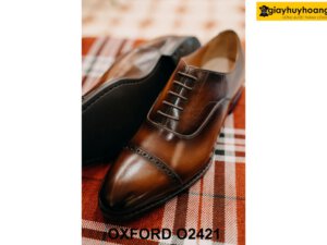 Giày tây nam hàng hiệu thủ công cao cấp Oxford O2421 003
