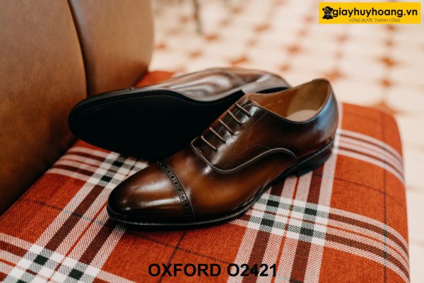 Giày tây nam hàng hiệu thủ công cao cấp Oxford O2421 002