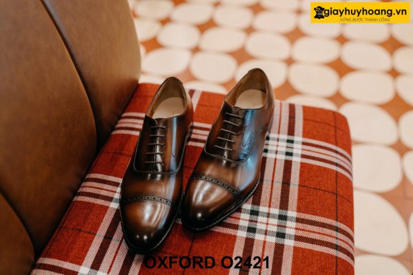 Giày tây nam hàng hiệu thủ công cao cấp Oxford O2421 001