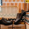 Giày da nam màu nâu da bê tự nhiên Oxford O2422 001