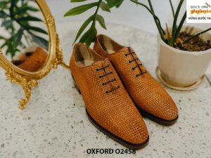 Giày tây nam da đan xen thủ công cá tính Oxford O2458 004