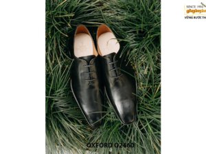 Giày da trơn nam từ da bê con Full Grain Oxford O2460 004
