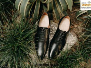 Giày da trơn nam từ da bê con Full Grain Oxford O2460 001