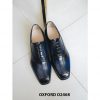 Giày tây nam nhuộm màu xanh thủ công Oxford O2468 001