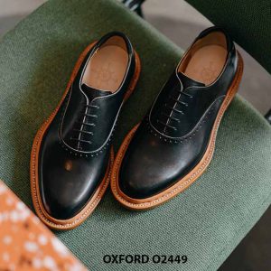 Giày da nam đế to dày mạnh mẽ Oxford O2449 01