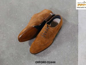 Giày tây nam da lộn đục lỗ Wingtips Oxford O2442 003