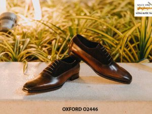 Giày da mũi vuông nam sang trọng quyền lực Oxford O2446 001