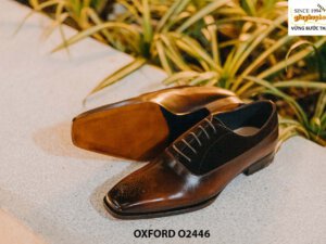 Giày da mũi vuông nam sang trọng quyền lực Oxford O2446 003