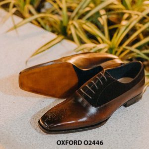 Giày da mũi vuông nam sang trọng quyền lực Oxford O2446 003