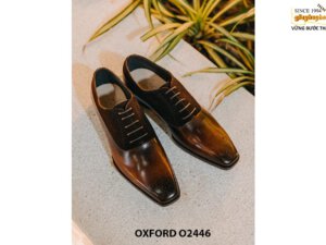 Giày da mũi vuông nam sang trọng quyền lực Oxford O2446 002
