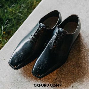 Giày da nam mũi đục lỗ brogues Oxford O2447 004