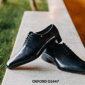 Giày da nam mũi đục lỗ brogues Oxford O2447 003