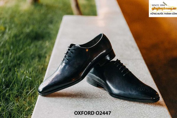 Giày da nam mũi đục lỗ brogues Oxford O2447 003