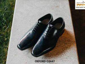 Giày da nam mũi đục lỗ brogues Oxford O2447 001