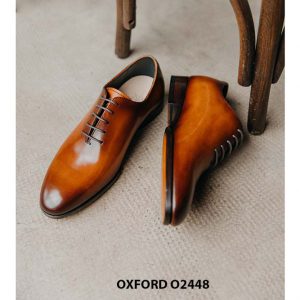 Giày da nam trơn thiết kế công sở Oxford O2448 003