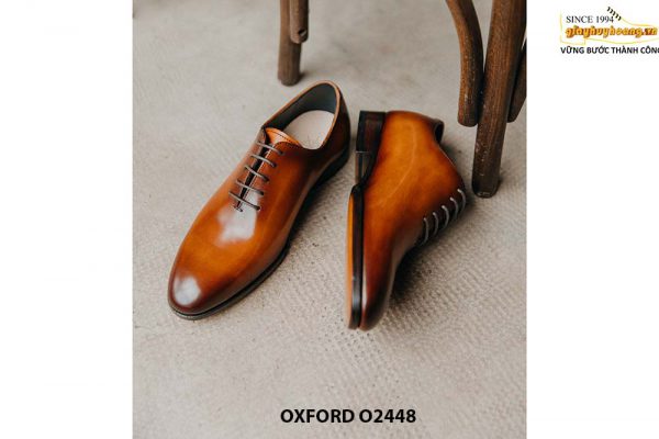 Giày da nam trơn thiết kế công sở Oxford O2448 003