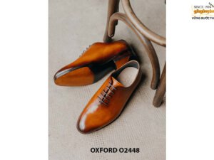Giày da nam trơn thiết kế công sở Oxford O2448 002